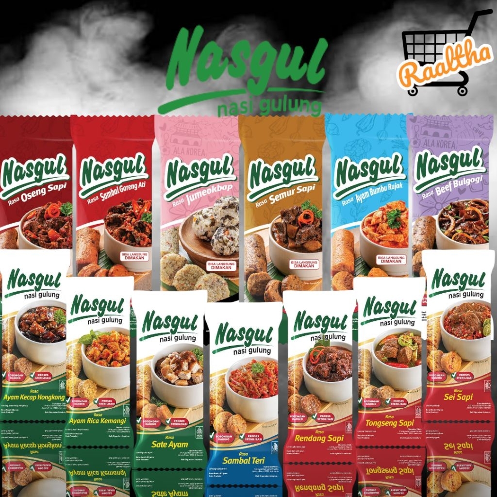 

Nasgul nasi gulung siap makan siap santap 80g