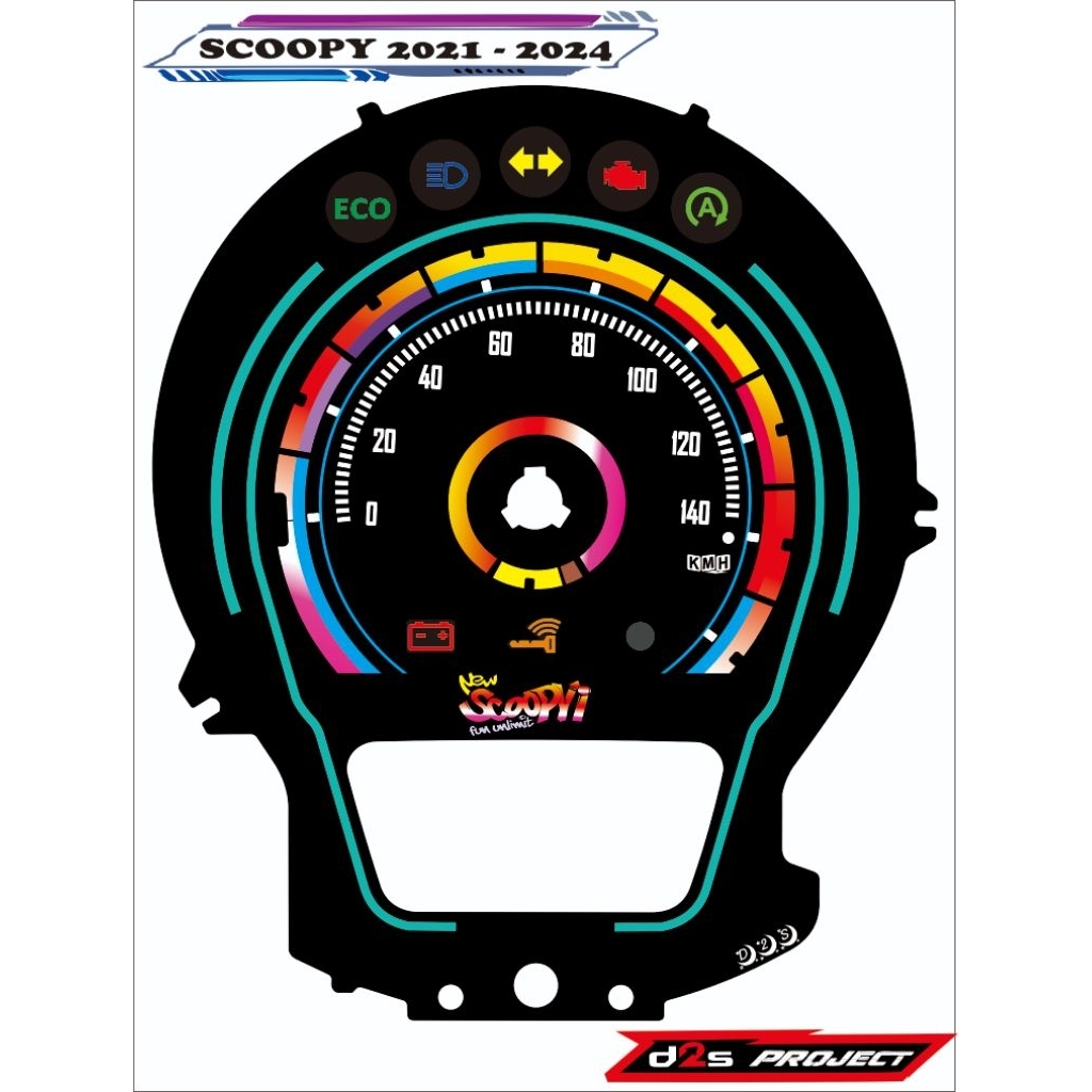 Panel Speedometer Honda New Scoopy 2021 Up Digital Akrilik