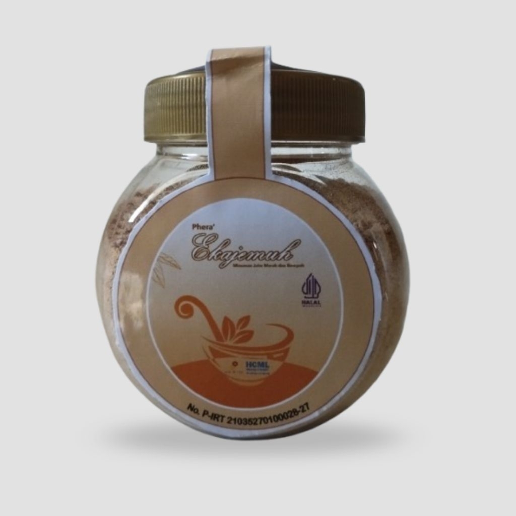 

Phera' Ekajemuh Minuman Instan Jahe Merah dengan Cabe Jamu dan Pinang Muda