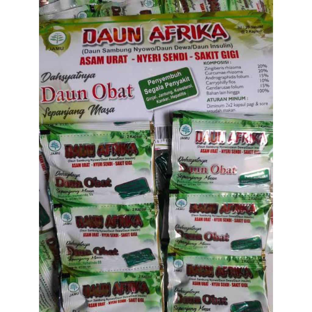 Kapsul Daun Afrika 100%Original