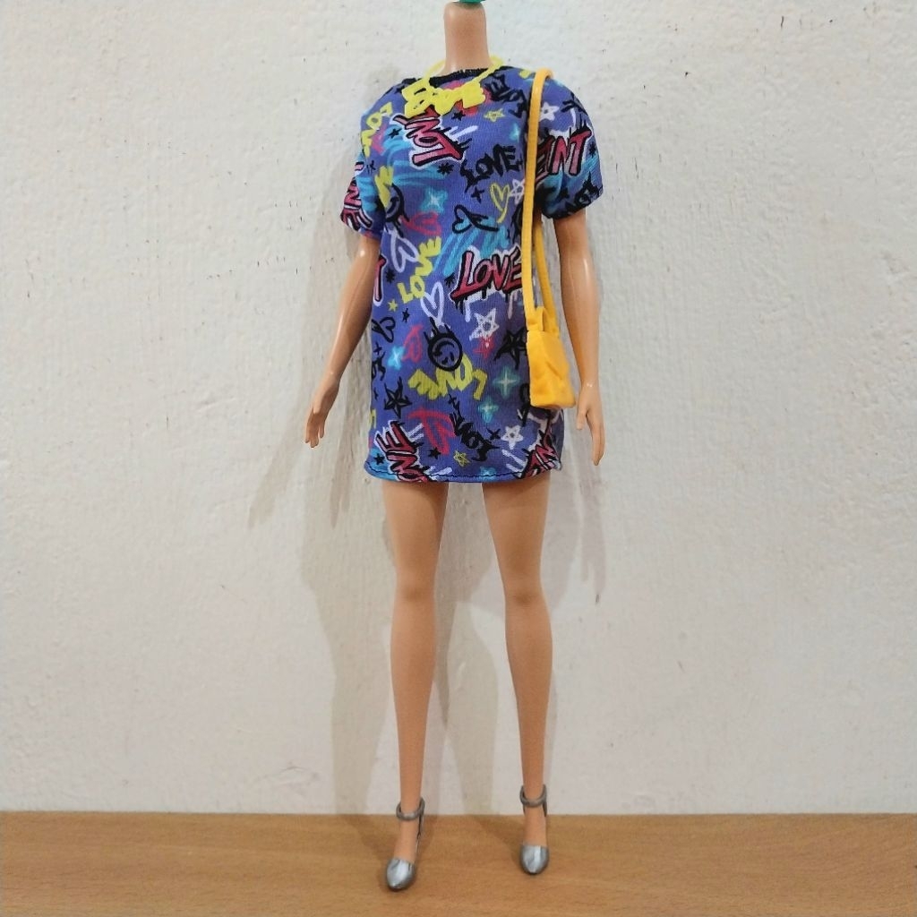 Dress Barbie Odile Fashion Set Outfit Baju Mattel Original Doll Preloved Second Bekas Jadul