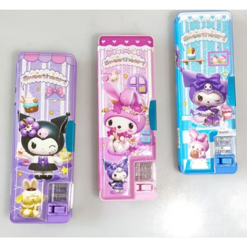 

Kotak pensil Tempat Pensil Case pencil Dua sisi Magnet Motif Koromi