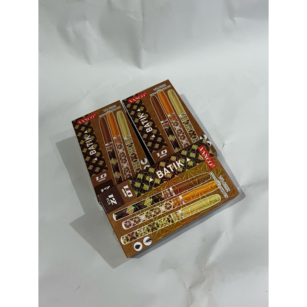 

PULPEN /BOLPOIN VANCO BATIK GEL 1 pack isi (12 pcs)