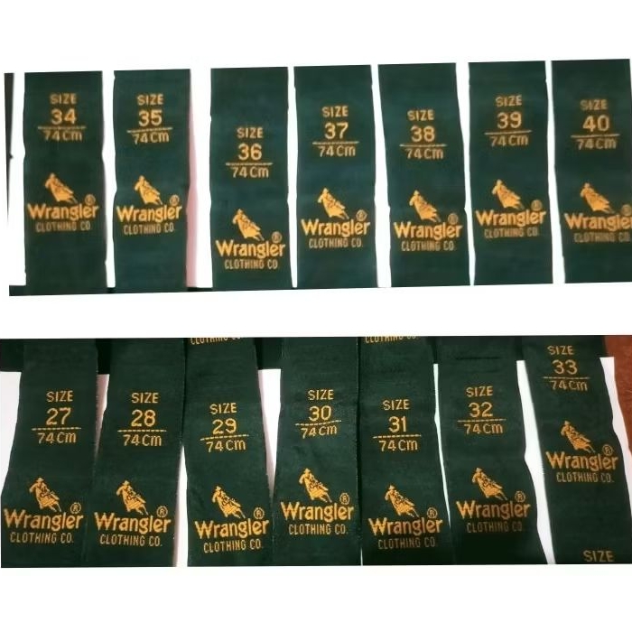 

label merek label (main size) tag wrangler