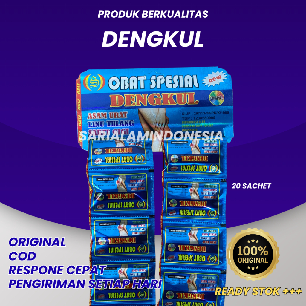 

Kapsul Dengkul Original 100% Renceng 20 Sachet