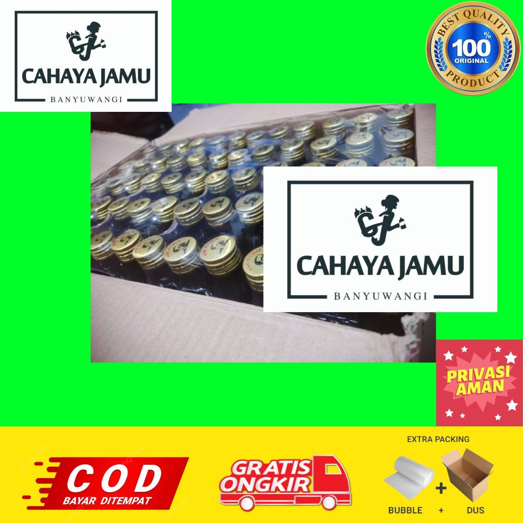 

jamu pak komise 1 dus isi 60 botol