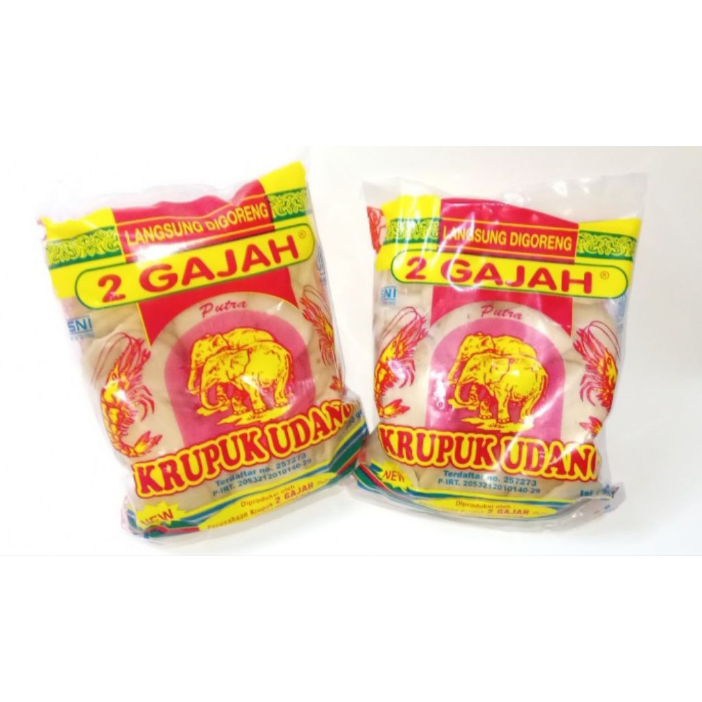 

Dua Gajah Kerupuk Udang Mentah| 250 gram