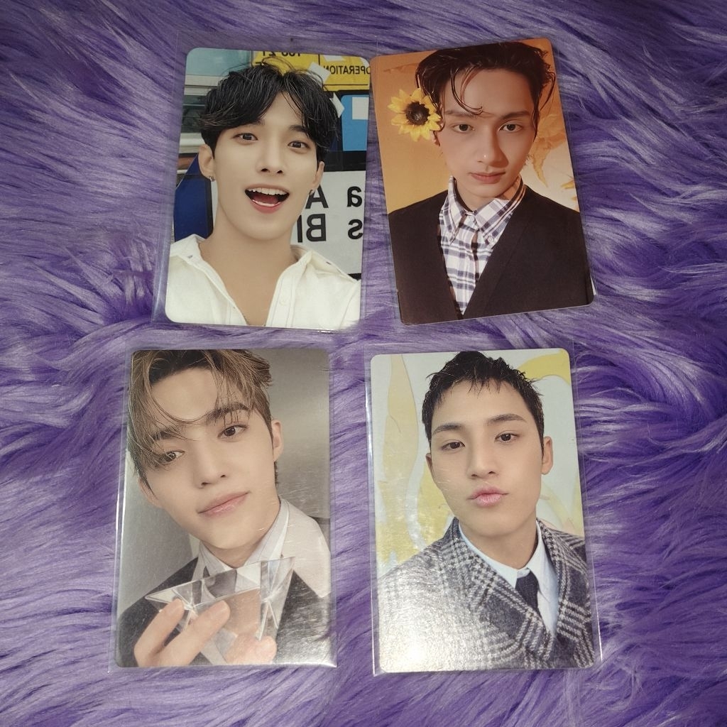 photocard seventeen jeonghan joshua jun hoshi woozi the8 minghao mingyu dk dokyeom seungkwan vernon 