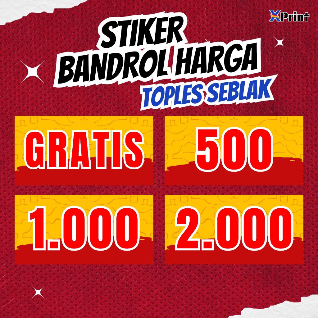 

( 1pcs) V1 stiker harga anti air toples seblak / stiker vinyl harga topping seblak anti air