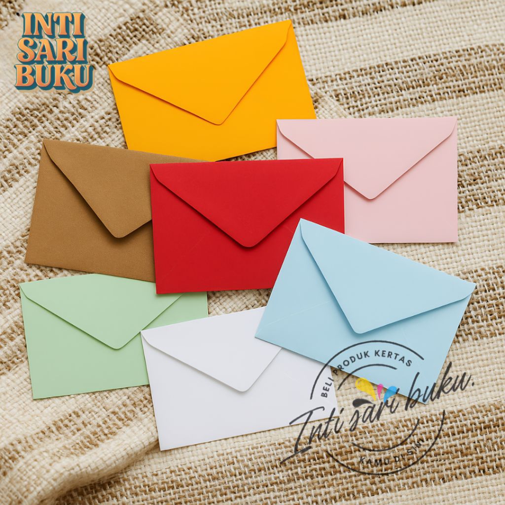 

(Isi 100) Amplop Warna A5 Amplop Vintage A6 Amplop Aesthetic A7 Amplop Kondangan A8 Amplop Cantik Amplop Polos Amplop Berbagai Macam Ukuran