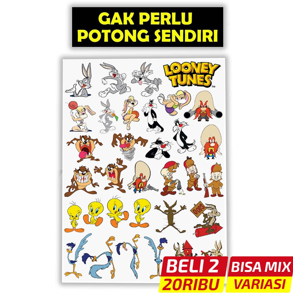

Stiker Kartun Looney Tunes Vinyl Lucu — Tahan Air