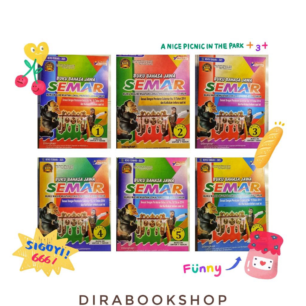 SEMAR JAWA 2025 kelas 1/2/3/4/5/6 SD Buku Soal Basa Jawa
