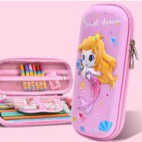 

Kotak pensil 3D motif timbul MERMAID QUEEN PINK Tempat Pensil IMPORT