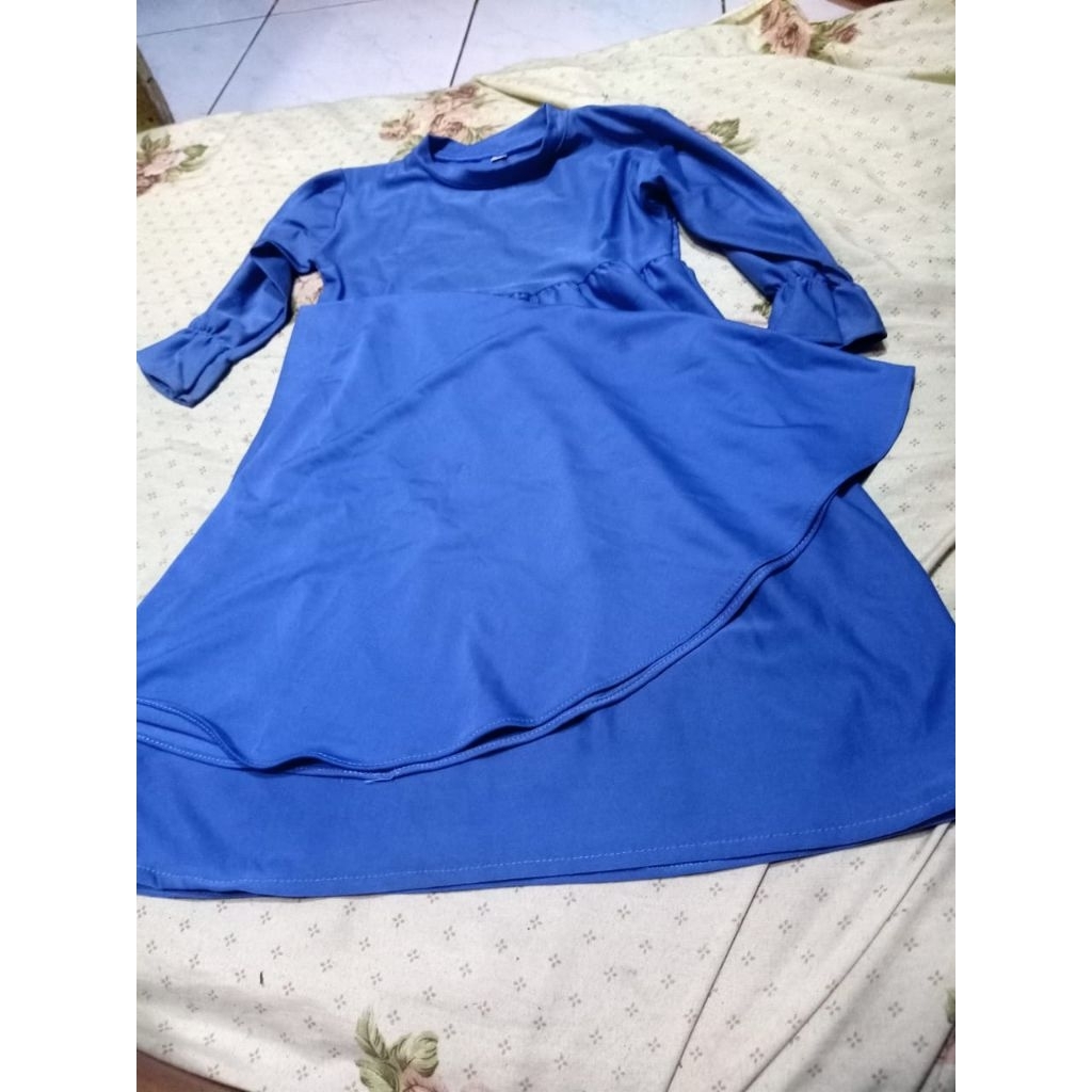 gamis anak set kerudung pl