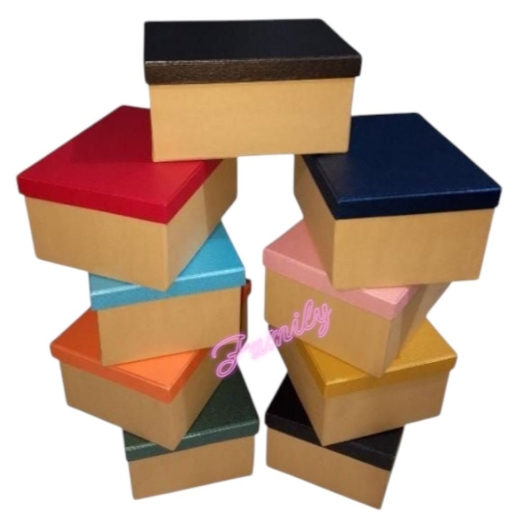 

bok kotak kado uk 20x15cm tutup warna bok coklat