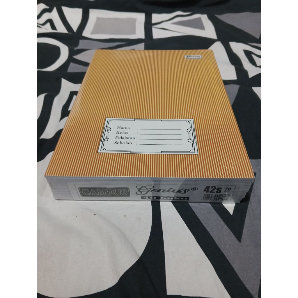 

Buku Tulis Campus Sampul Coklat list nama 1Pak (10pcs) , Buku sekolah Kraft