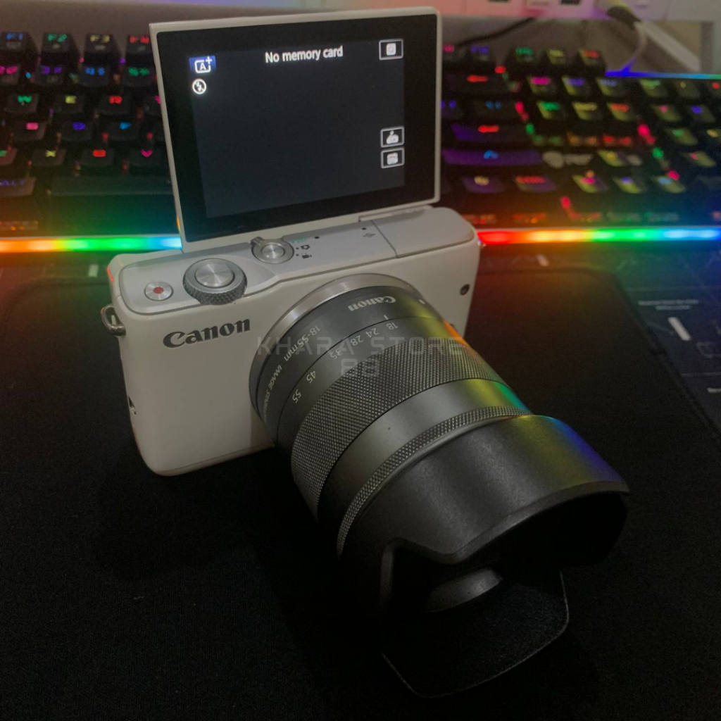 KAMERA CANON EOS M10 - Mirrorless Canon M10 bekas / canon eos m10 siap vlog - Body + Lensa