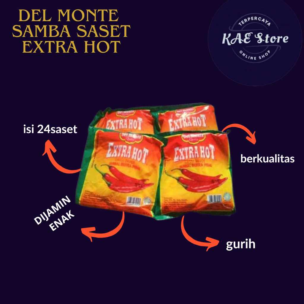 

Del Monte Sambal Extra Hot Sachet 192gr-24pcs