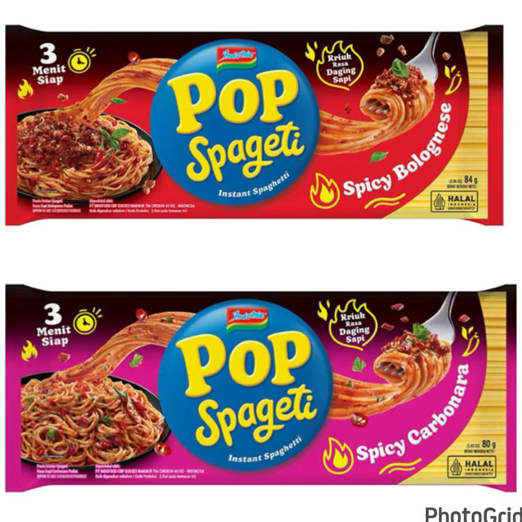 

BARU INDOMIE POP SPAGETI [1 BUNGKUS @80G ] | INDOMIE POP SPAGETI SPICY CARBONARA | SPICY BOLOGNESE | POP SPAGHETTI | WOW POP SPAGETI