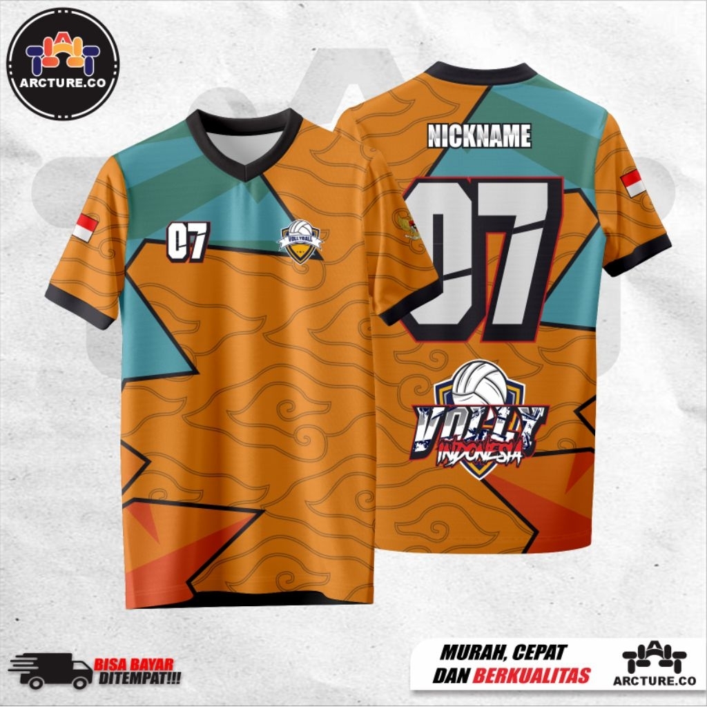Jersey Volly/Jersey Volly Custom Desain Sport