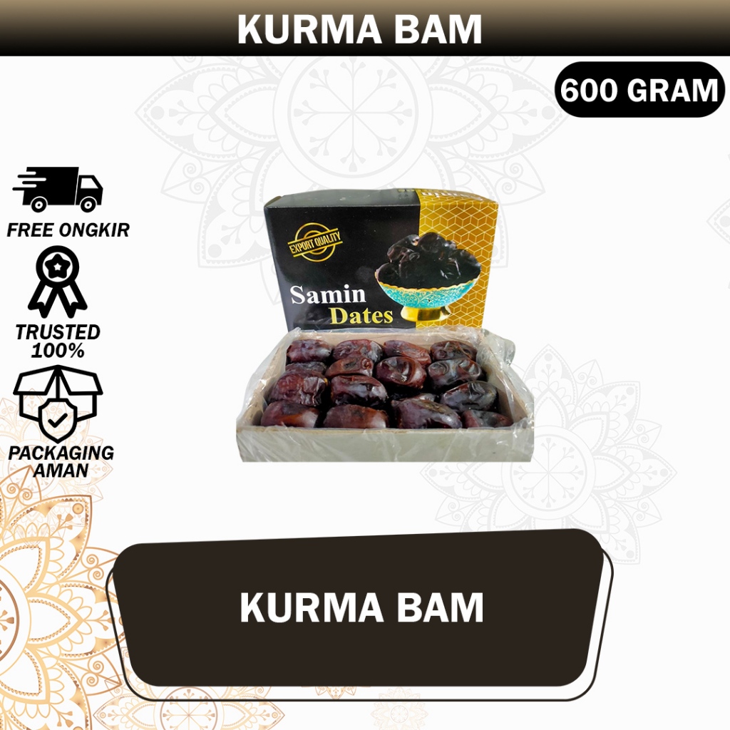 

Kurma Bam Kurma Anggur 1 dus Isi 12 Kotak / Korma Bam 1 Karton
