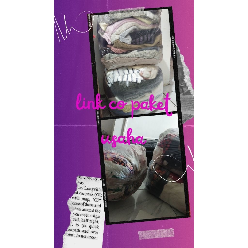 link co live paket usaha rajut vintage