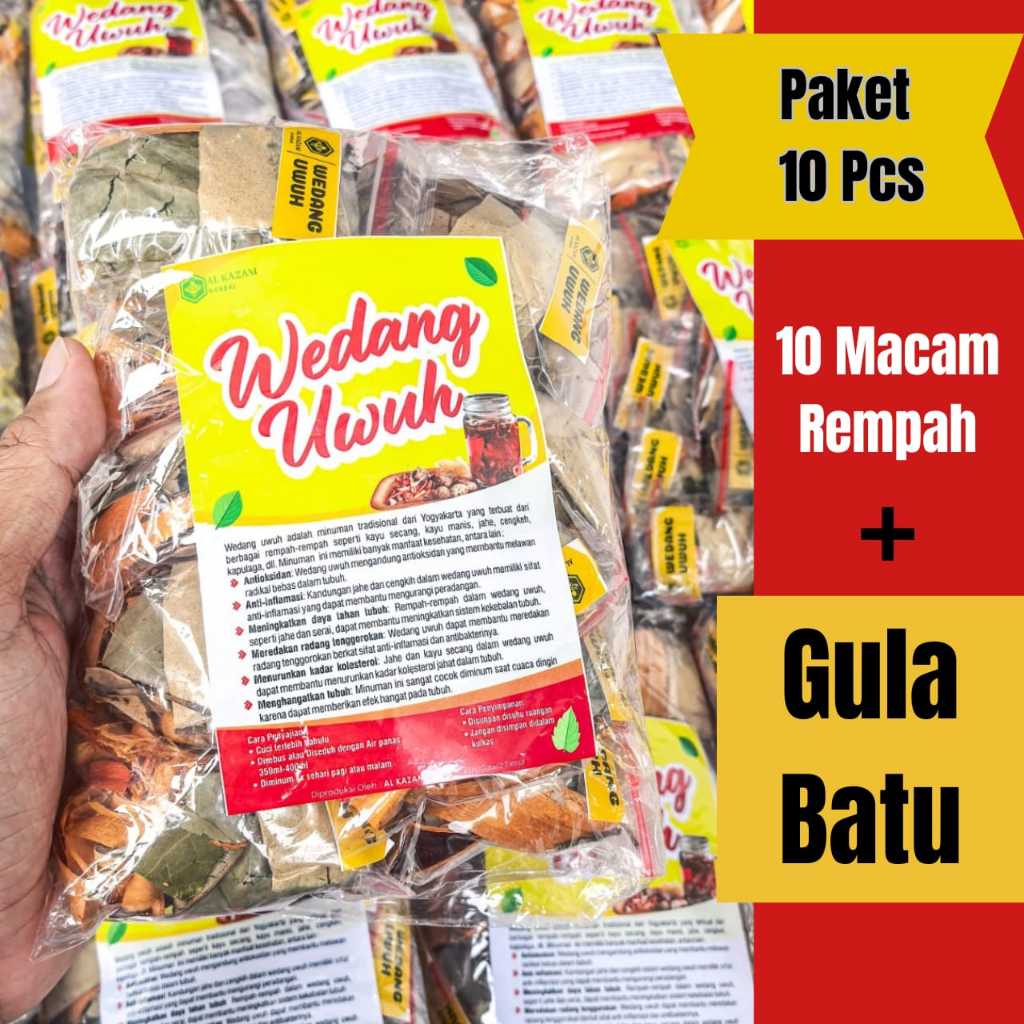 

Isi 10pcs Wedang Uwuh 10 Macam Rempah Jahe Kayu Manis Kapulaga Secang Cengkeh Khas Jogja Solo Original