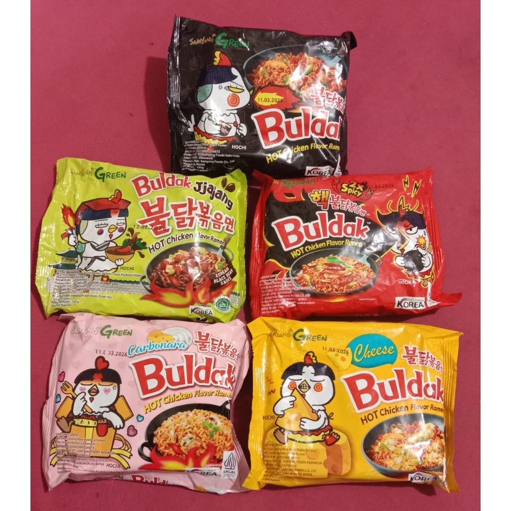 

Mie Samyang Green 130gram Halal/Mie Korea Samyang Green