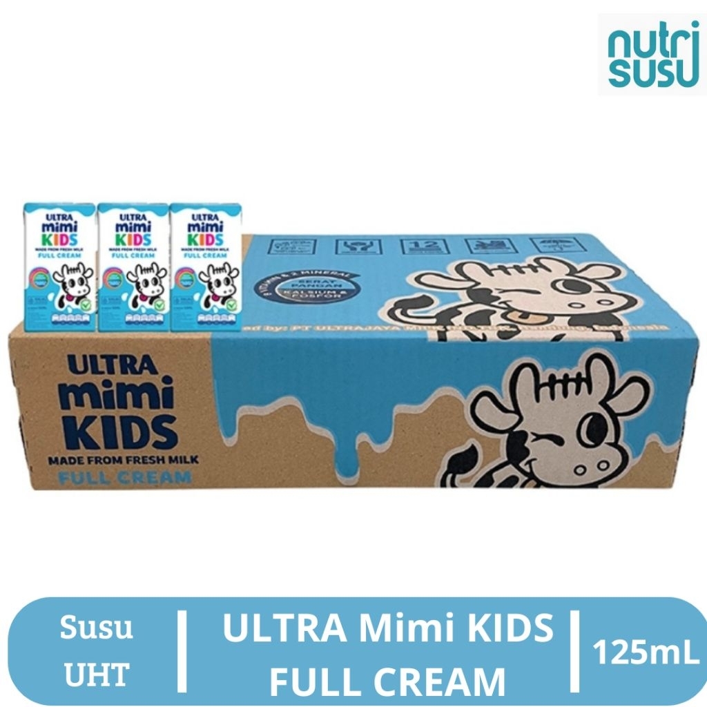 

Ultra Mimi Kids Susu UHT Full Cream 125mL [1 KARTON 40PCS]