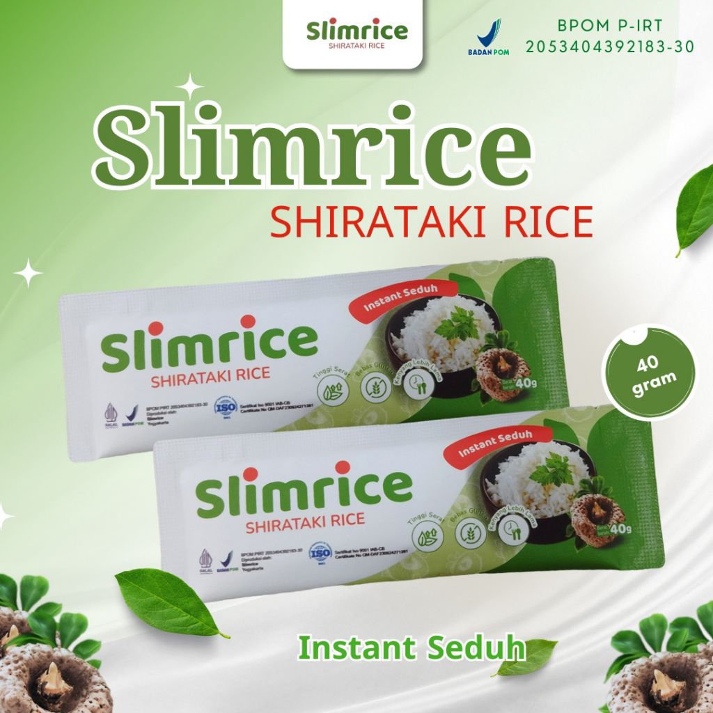 

Slimrice Beras Porang Shirataki sacet 40 gram