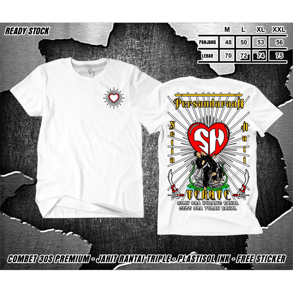 Kaos psht SH warna putih