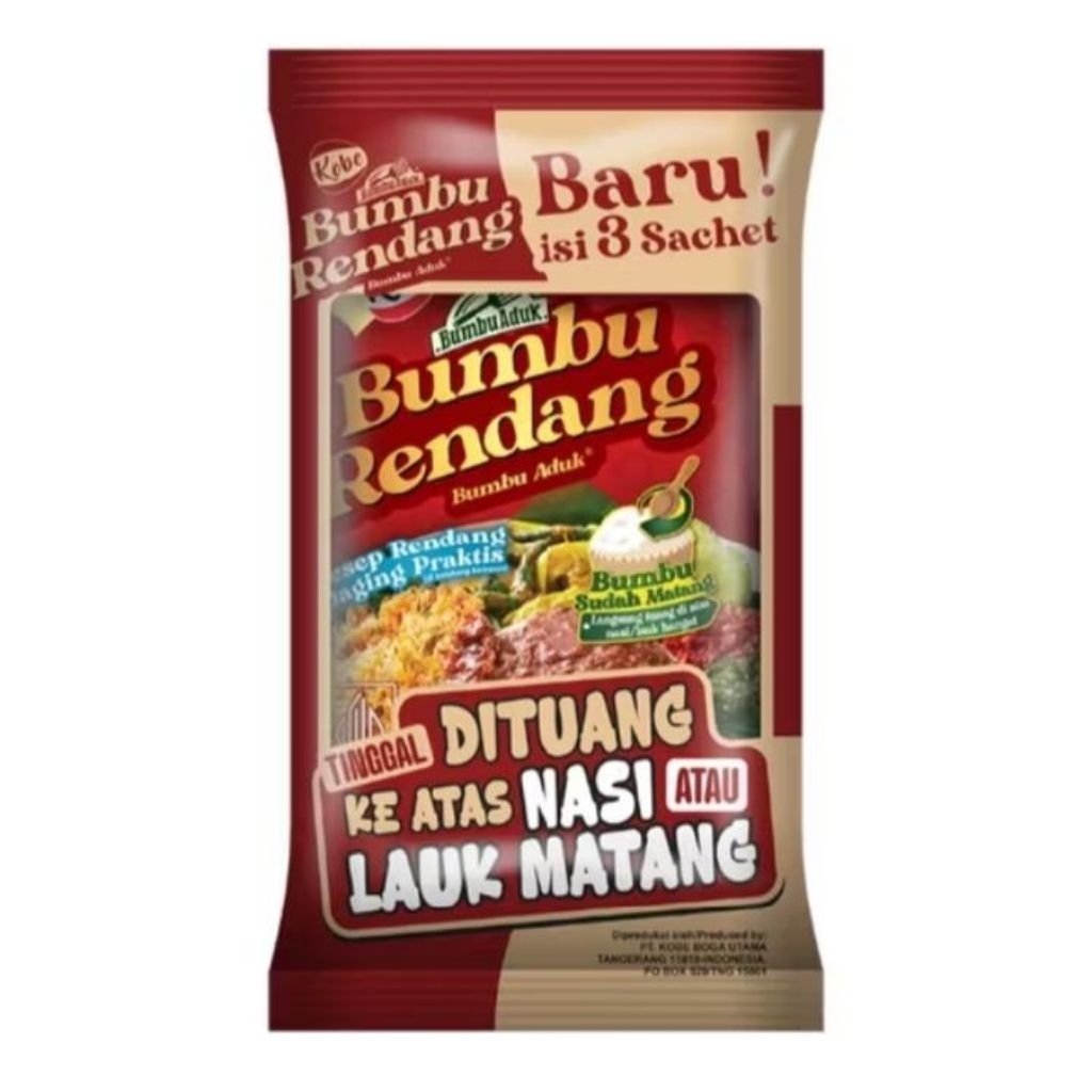 

Kobe Bumbu Aduk Nasi Rendang 3 × 20g