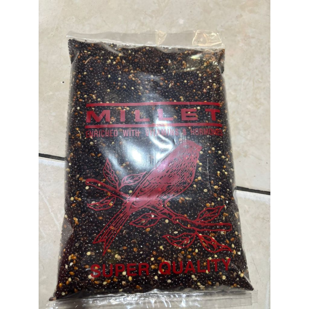 MILET HITAM//NIGGER MILET SUPER PENDONGKRAK STAMINA Milet Hitam pakan burung love bird perkutut kena