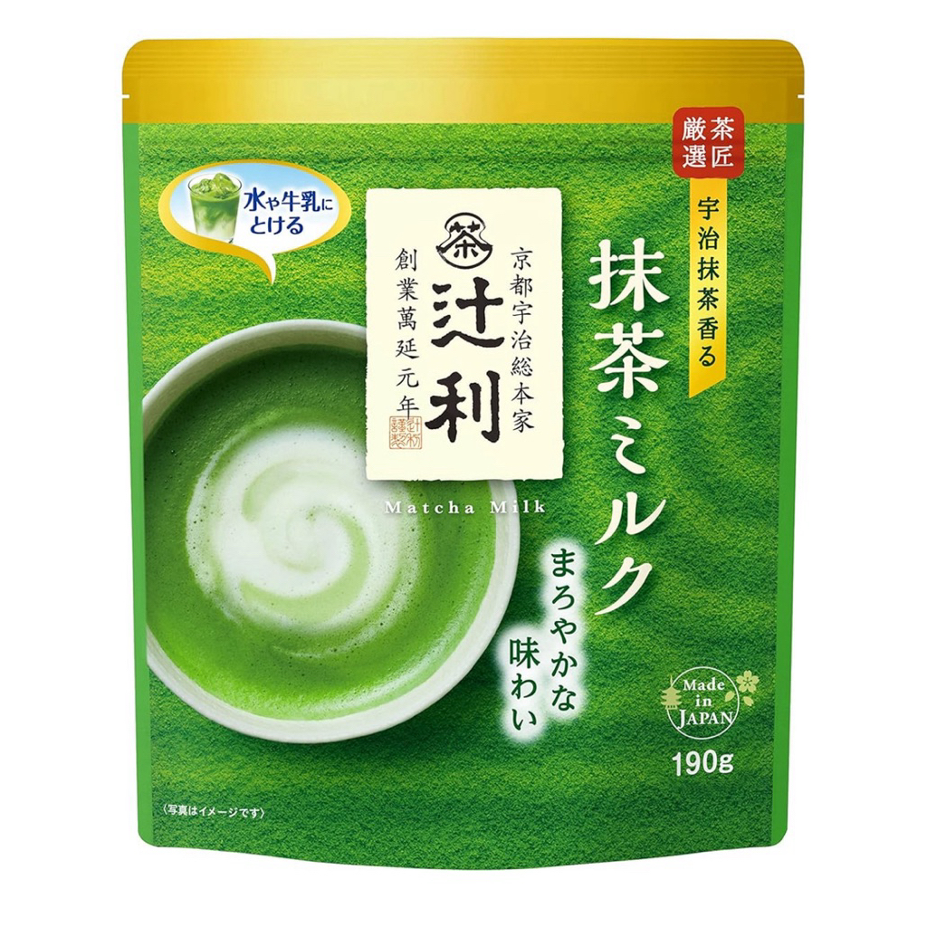 

[ORIGINAL TSUJIRI ] Matcha Milk Jepang Uji Kyoto – Bubuk Teh Hijau Premium – Bisa Larut Air & Susu | 190g