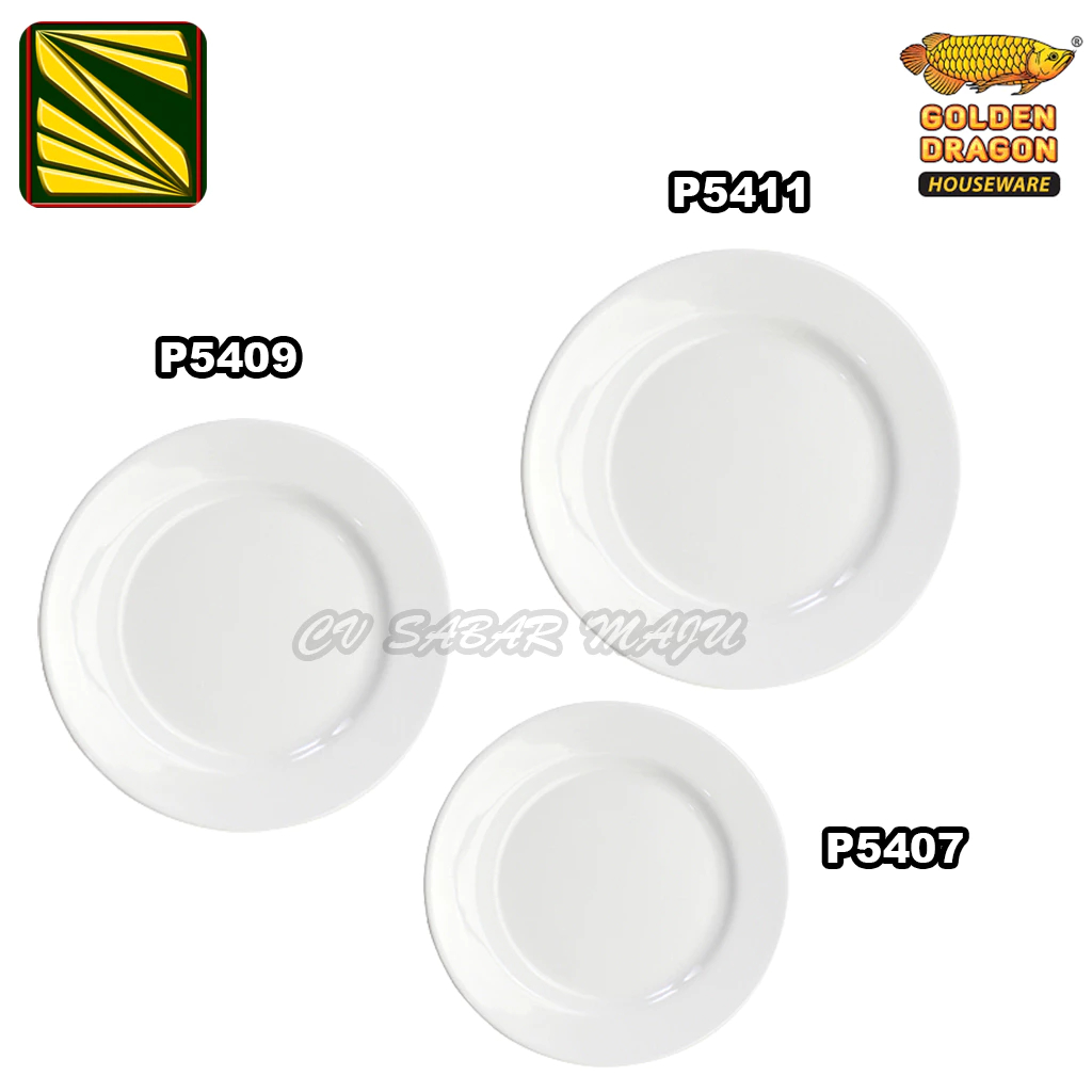 Golden Dragon Piring Ceper / Piring Makan Melamin Horeka