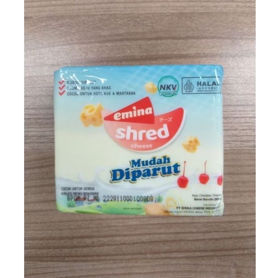 

Emina Cheese Shred 250g | Keju Chedar | Keju Parut