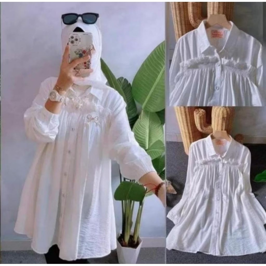 atasan kemeja putih polos by winody