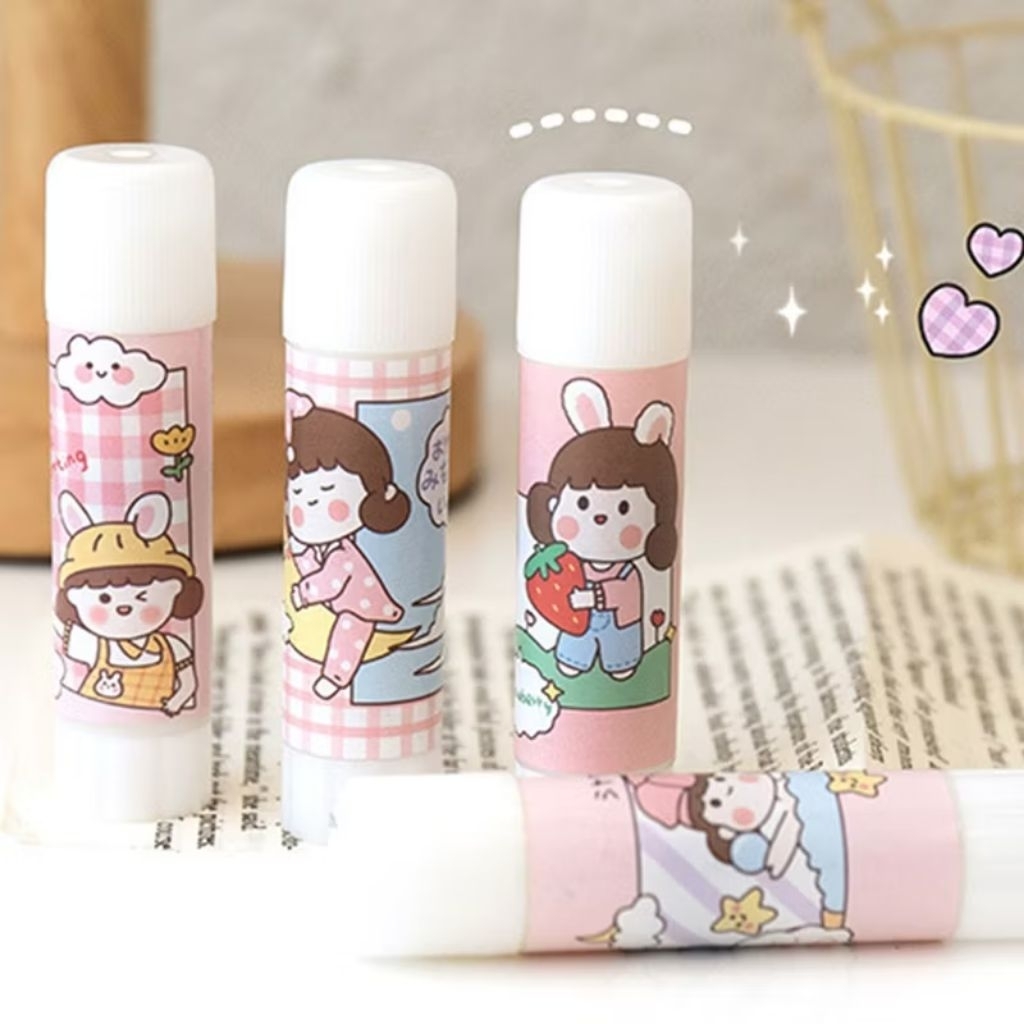 

Lem Perekat Kertas Padat Glue Stick Lem Stik Batang Putar Sekolah