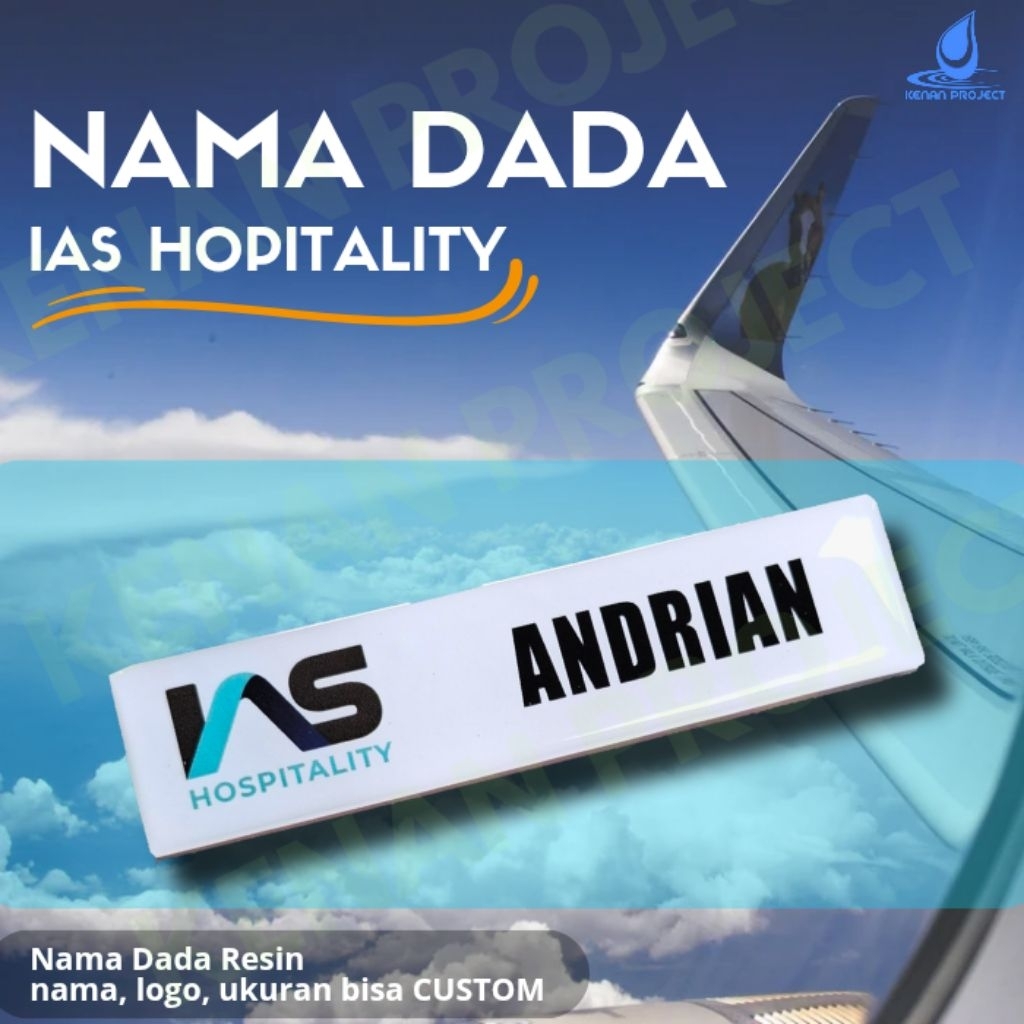 

Nama Dada IAS Hospitality / Nama Dada / Nama Dada Resin / Name Tag / nametag