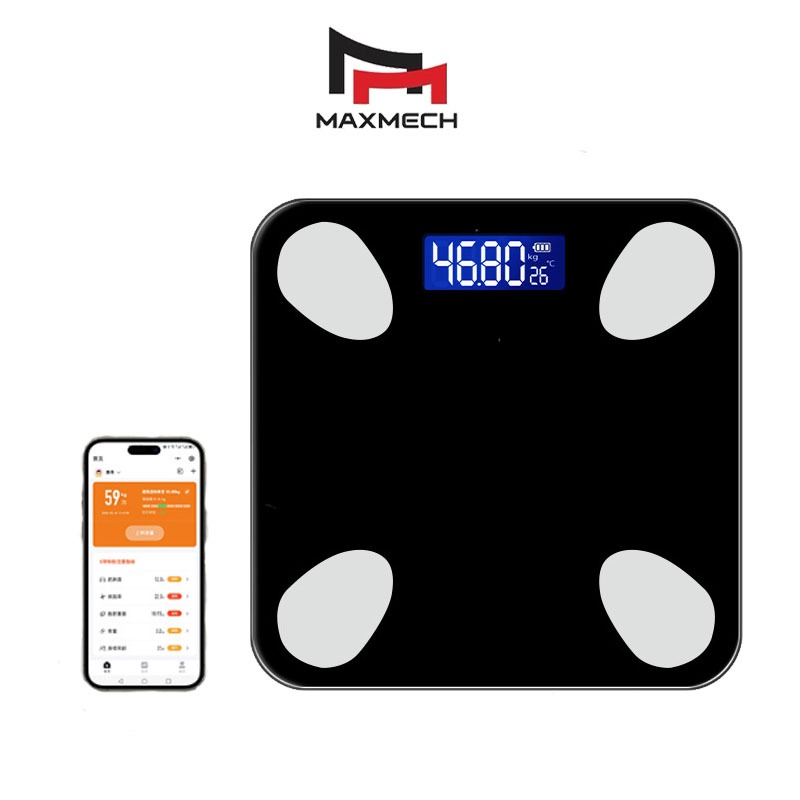 MAXMECH Timbangan Badan Digital Timbangan Digital Body Fat 180KG Timbangan Badan