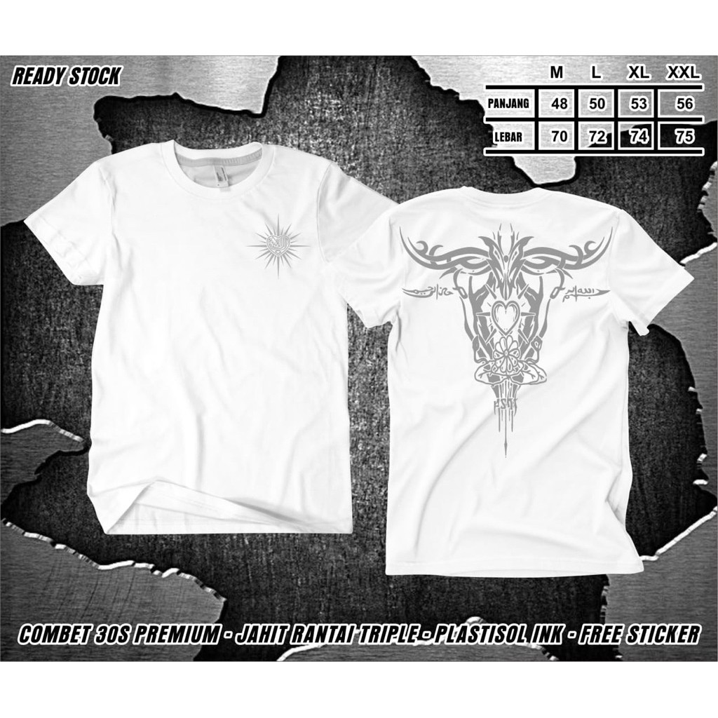 Kaos psht new desain warna putih