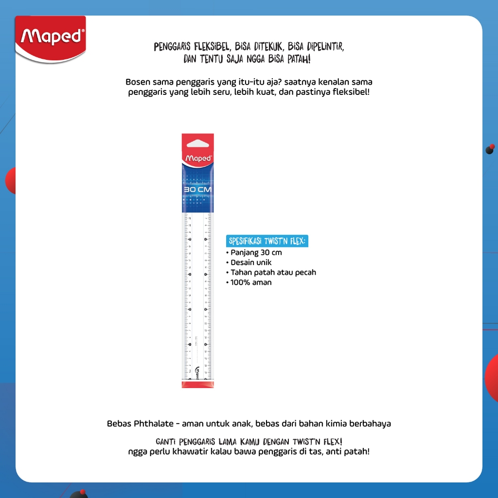

Maped Penggaris 30 cm