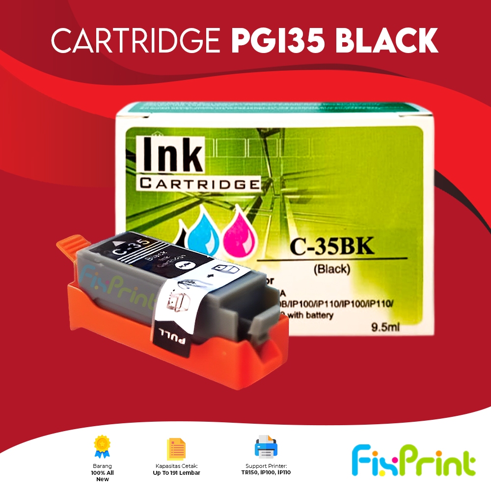 Cartridge Tinta Compatible Xantri PGI35 PGI 35 PGI-35 PGI-35BK Black