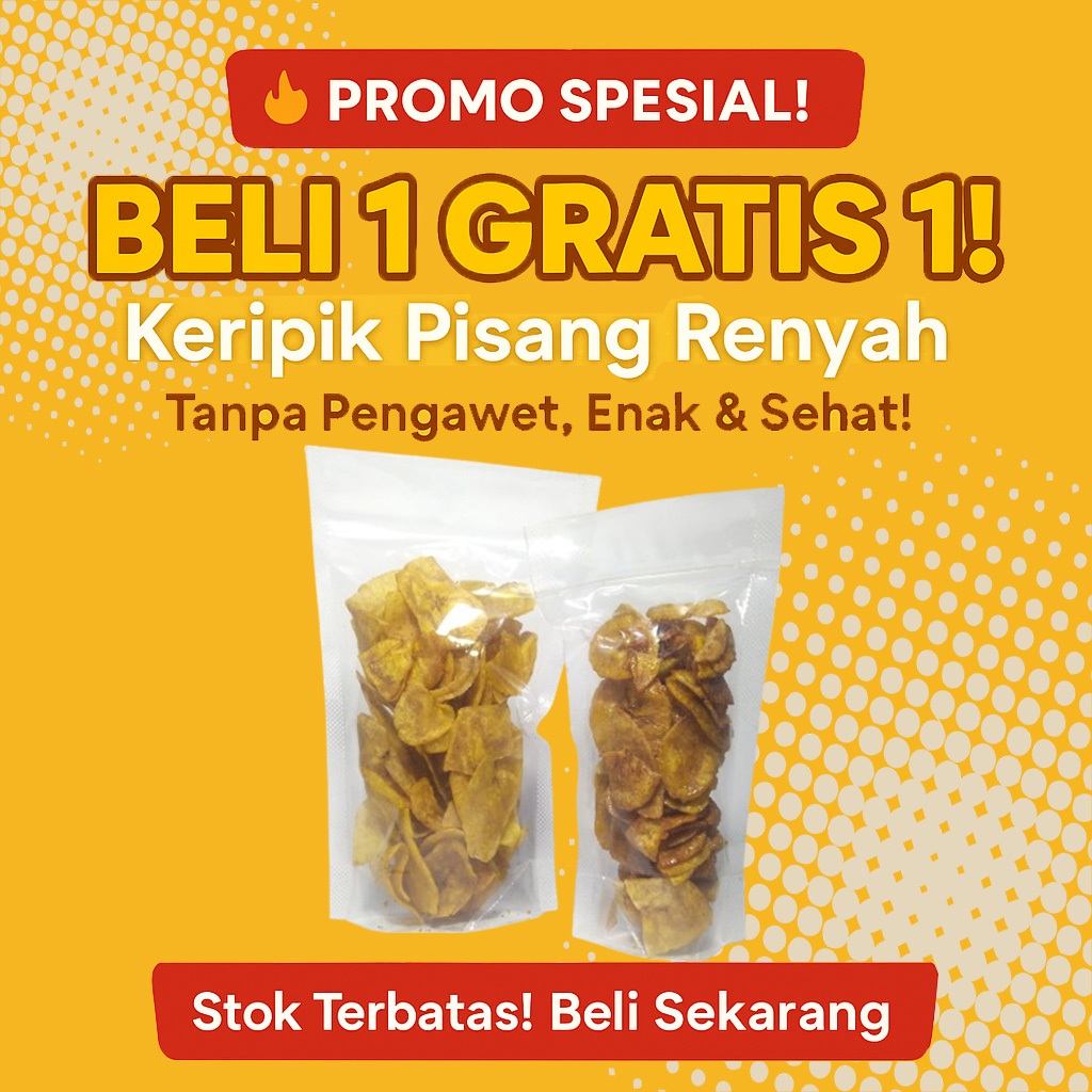 

Keripik Pisang Renyah – Camilan Sehat Tanpa Pengawet