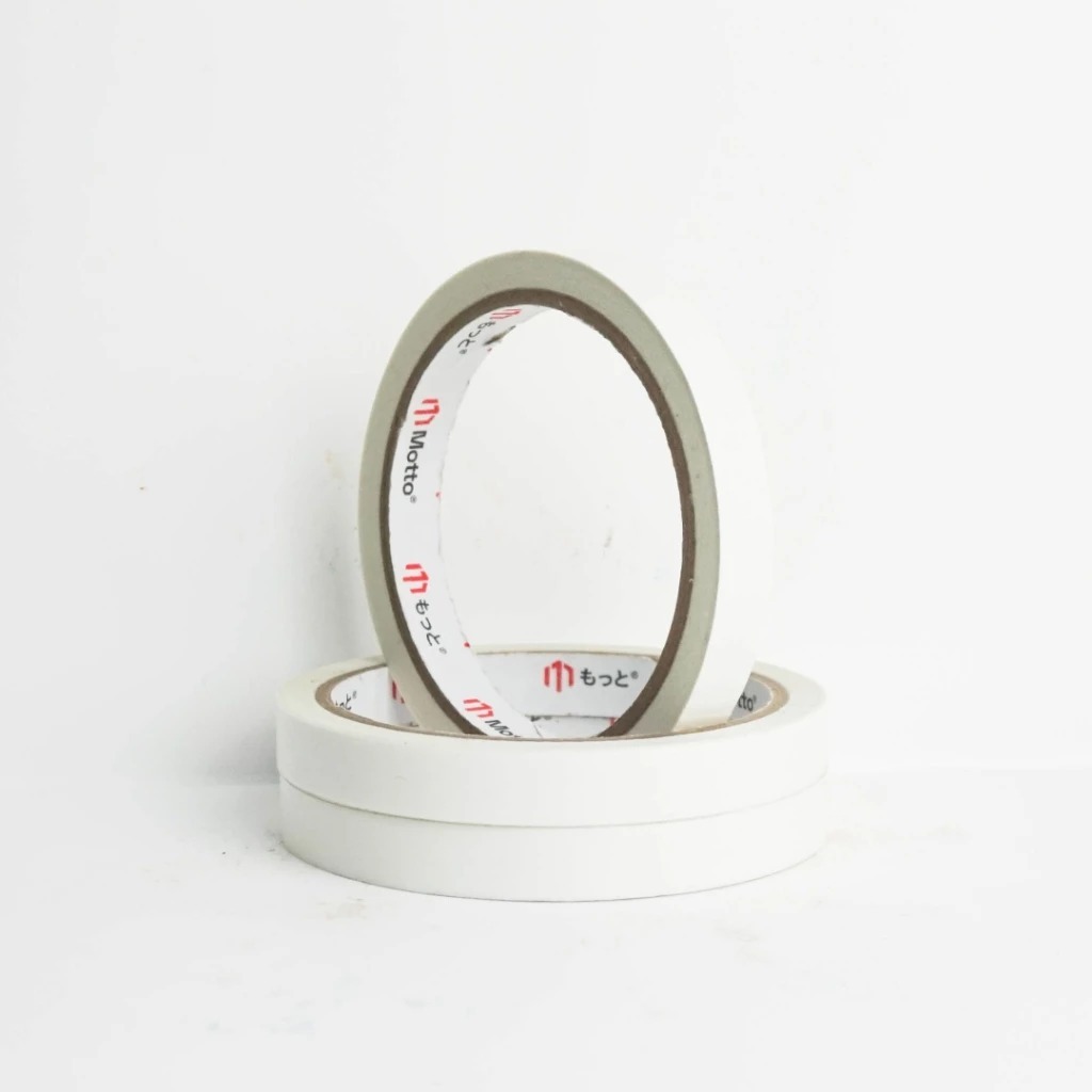 

Double Tape Kertas 10mm x 10 Meter - Motto Tape