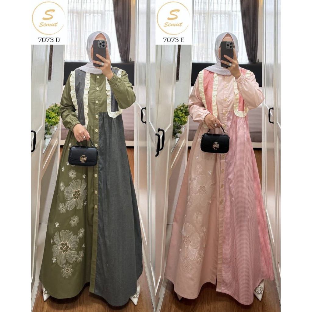 DRESS ORI SEMUT 7073 ((READY))