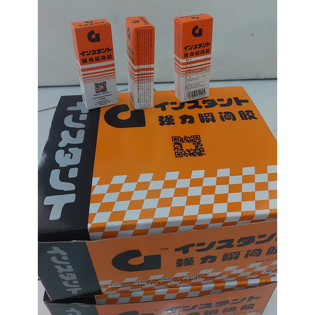 

Lem Korea G / Lem Setan / Lem Power Glue Korea Super Rekat/Nempel ISI Kemasan 10pc, dan 25pc