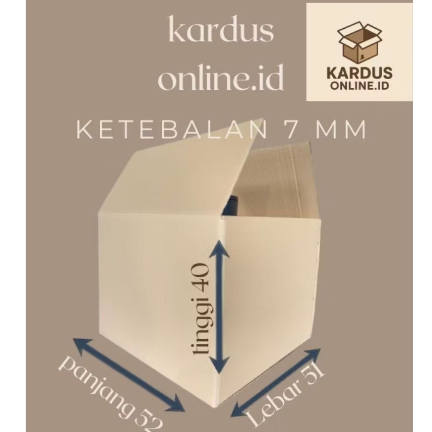 

Kardus packing UK 52x51x40 5ply (7mm)