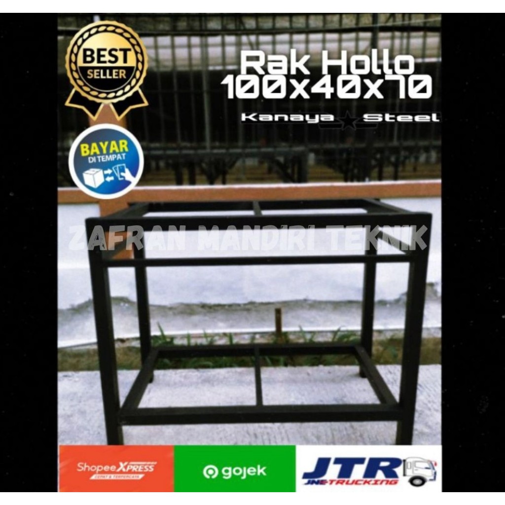 Rak Besi Aquarium Hollow 3x3 Galvanis 100x40x70 & 100x40x80