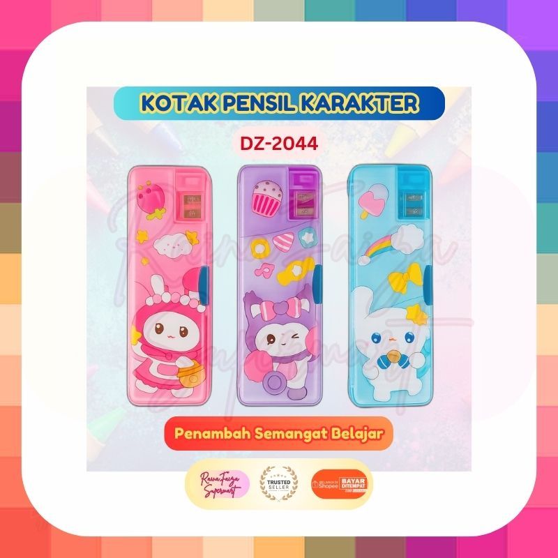 

Kotak Pensil Magnet Desain Lucu Karakter Kuromi Sanrio B-8636 | Dua Sisi + Rautan | HARGA 1 PCS